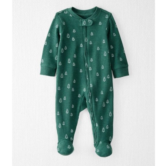 (4/$20) Carter's -  Christmas Organic Cotton Sleeper Pyjamas - Picture 1 of 6
